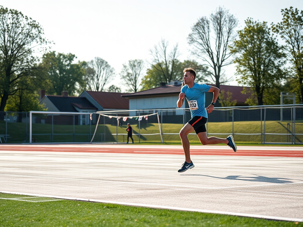 Biegacze podczas XII ICEMAT Półmaratonu w Ostrowie Wielkopolskim, uczestniczą mieszkańcy Koła w sportowej imprezie